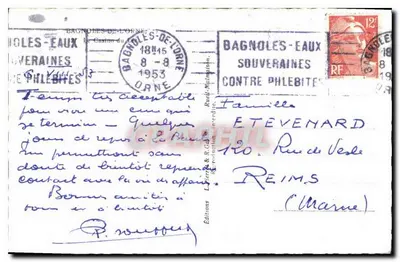 Casino van het meer — Bagnoles-les-Bains — Uitgaven L. F. & R. C. Goll — Achterkant