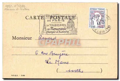 Paris — VIIe Arrondissement — Carta postal editada por Marianne de Costeau, N°1282