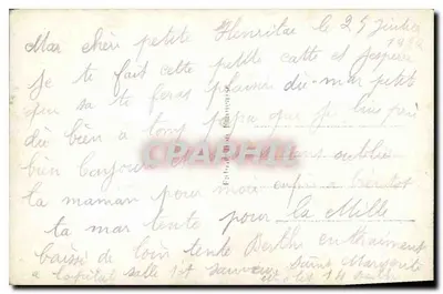 Menina com guarda-chuva — REX 1422 — Editor REX — Verso
