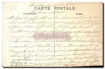 Nossa Senhora de Lourdes — Os Pirineus — Editor N.D. de Lourdes, n° 233 — Verso