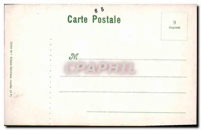 Il castello forte di Lourdes — vista panoramica — Edizione di M. Millino Gauthier, Lourdes (P) — Verso