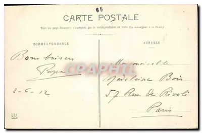 Les Hautes-Pyrénées — Dolina Argelès-Gazost — Ruiny zamku Jalou — Fototypia Labaune Frères, Toulouse — Rewers
