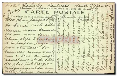 Cauterets - Ogólny widok z Cambasque - B.R. n°403 — Rewers
