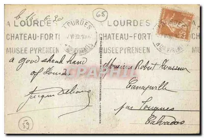 Cauterets - Ogólny widok z Ferme de la Reine Hortense — Rewers