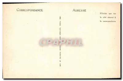 Pierrefonds — A Rue Notre-Dame e o Castelo — L.L. n°59 — Verso