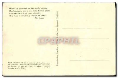 N.D. de Lorette — Uma vista do ossuário — Verso
