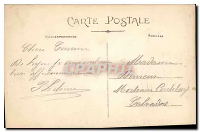 LYON — Plac des Jacobinów — Fontanna — E. R. — Rewers