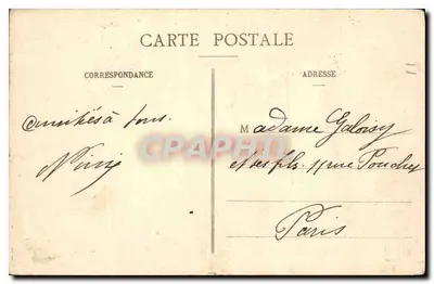 Dijon - Place d'Armes — L. V., wyd. — znaczek 5c zielony — Rewers