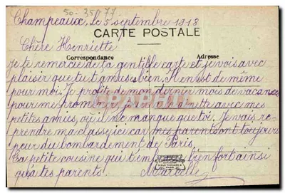 Champeaux — Wnętrze Kościoła — Wydawca: S. Rue Thémard & Cie — Rewers