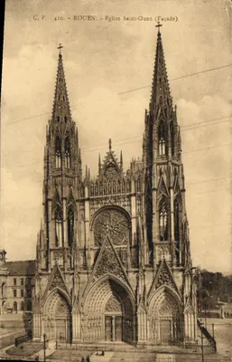 Rouen - Katedra św. Ouen (Fronton) — C.V. 410 — Wydawca C.V.