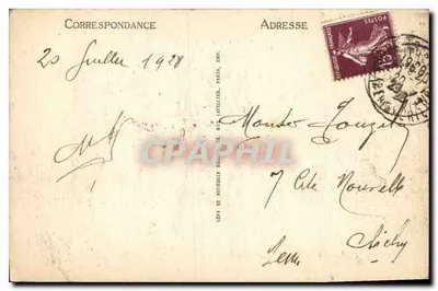Le Tréport — Widok Esplanady i Kasyna — L.I. — Rewers