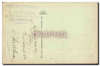 Le Tréport — Kościół św. Jakuba i plac Rybaka — Th. Delecury, Fot. — Rewers