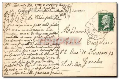 Mont Saint-Michel — De tandenbak in graniet — LL, n° 101 — Achterkant