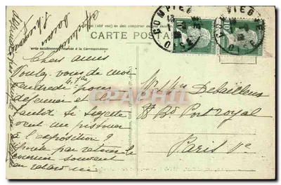 Châtel-Guyon - Wierzchołek Kalwaryi - Tablica orientacyjna — Rewers
