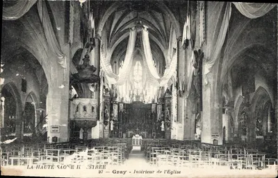 Gray — Interior da Igreja — B.F., Paris