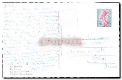 Royan — Recuerdo de Royan — editor Tito, número de serie no visible — Reverso