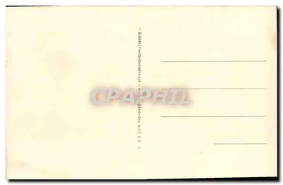Zamek w Saint-Cloud — Widok zamku z strony Orangerie — Reprodukcja estampe z 1730 — NID — Rewers