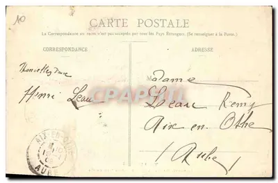 Promenade des Michonnettes, bij de Poort Moselle — Toul — uitgever Poilroi, te Toul — Achterkant