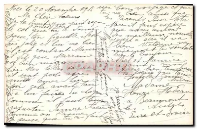 Criança com buquê — paisagem fluvial — DIX 675 — Verso