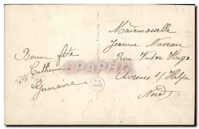 Festa di Santa Caterina — Bambina con cesto di fiori — PC PARO 752 — Verso