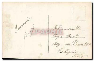 Menina segurando um cesto de pintos — Felizes Páscoas — editor E.334 — Verso