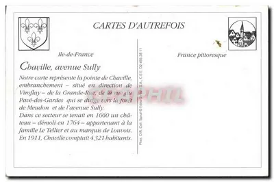 Chaville — Die Spitze — Route des Gardes und Avenue Sully — E.M. — n°3248 — Rückseite