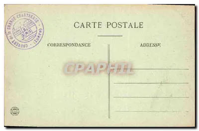 Dauphiné — Klooster van de Grande Chartreuse — De Zaal van het Capittel — G.A.V. Lyrensbrie n°343 — Achterkant