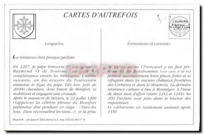 Ruinas del Castillo de Montségur — L'Auriège — n°150 — Reverso