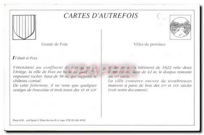 Foix — Stare domy — Rue Saint-Vincent — LL 57 — Rewers