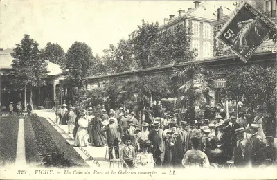 Vichy — Um Canto do Parque e as Galerias Cobertas — LL. — n°329