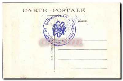 Chenonceau (Loire-et-Loire) — Zamek (Zabytek) — 'Edukacja Miłości', autor Le Corrège R.D. n°38 — Rewers