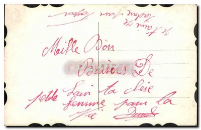 Casal apaixonado — A Violeta — A. Noter n° 2722 — Verso