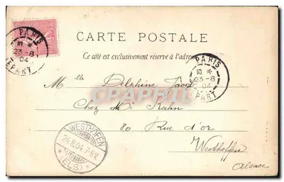Portrait d'une jeune femme — scène de jardin — éditeur B.S.RÉVÉN IMP. ÉDIT. TOULOUSE-PARIS n° 5 934 — Verso