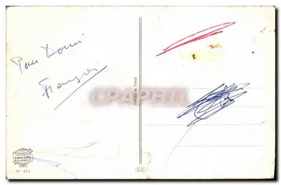 Pies i ptaki — bukoliczna scena — Éditions Univers, N° 473 — Rewers