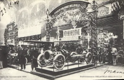 Salão do Automóvel 1904 — Estabelecimentos DELAUNAY-BELLEVILLE — Editor: CECODI, 36, avenue du 1er-Mai, 91180 Palaiseau