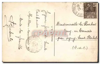 Mulher e grande cão — jardim — editor Diamant, n° 13 — Verso