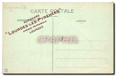 Argelès - Castelo de Baucens e Massif de Viscos — As Altas Pirineus — Fototipia Labouche Frères, Toulouse, n° 935 — Verso