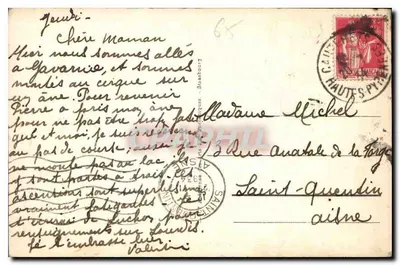 ENV. de CAUTERETS - Jezioro Gaube (wys. 1797 m) i Vignemale — LL — Rewers