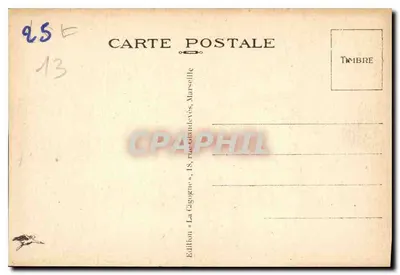 Marsella — El Muelle de Carénage y el Puente Transbordador — Edición La Gigogne, 18, rue Grandevès, Marsella — Reverso