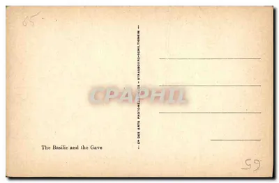Lourdes — Bazylika i rzeka Gave — Cie des Arts Photomécaniques, Strasbourg-Schiltigheim, n°30 — Rewers