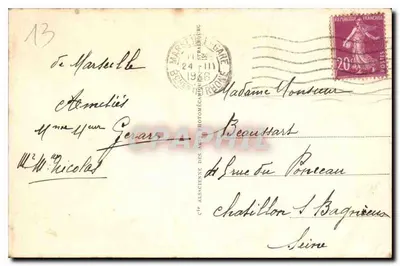 Marsiglia — N.D. de la Garde — CAP — 12 — Verso