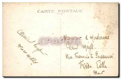 Marseille — O Forte Saint-Jean — editor não identificado, n° de série 103 — Verso