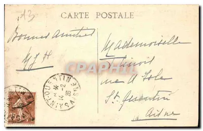 Marseille — Place Castellane i Fontaine Cantini — Z.Z. — Rewers