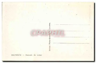 Cauterets — Wodospad Lutour — Wydawnictwo Photo-Guineuil, Lourdes — Rewers