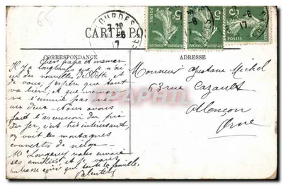 Lourdes — Caminho de ferro Funicular do Pic du Jer — editor desconhecido, n° 139 — Verso