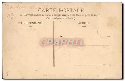 Les Baux-du-Rhône — Ruïnes N. I — Uitgever onbekend, serie-nummer 6 — Achterkant