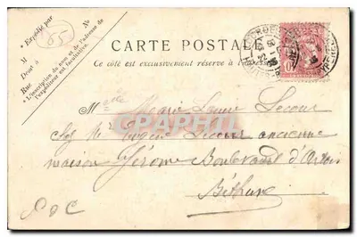 Lourdes — A Grotta Milagrosa — V. I. Paris N. 28 — Verso