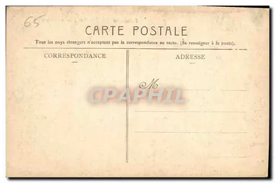Lourdes — Algemene uitzicht en het Fort — uitgever niet geïdentificeerd — Achterkant