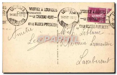 LOURDES. — Grota i Bazylika. — LL. — N° 328 — Rewers
