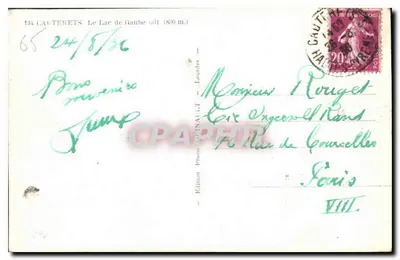Il Lago di Gaube — Cauterets — Edizione Foto OURNALLET — Verso